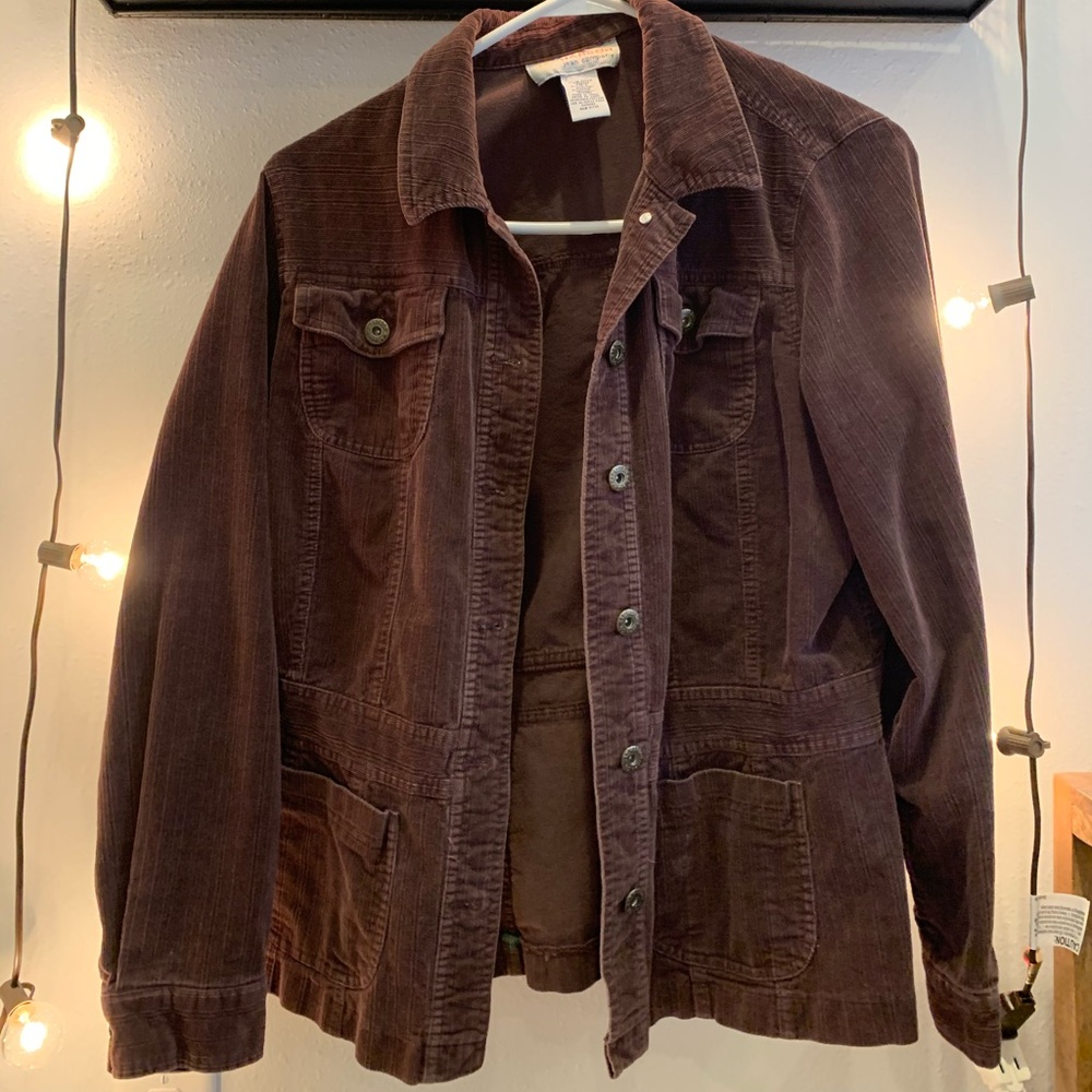 brown corduroy jacket